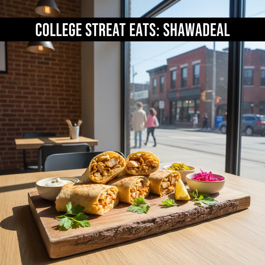Chicken Shawarma in Pita on College Street: Fast, Office-Ready