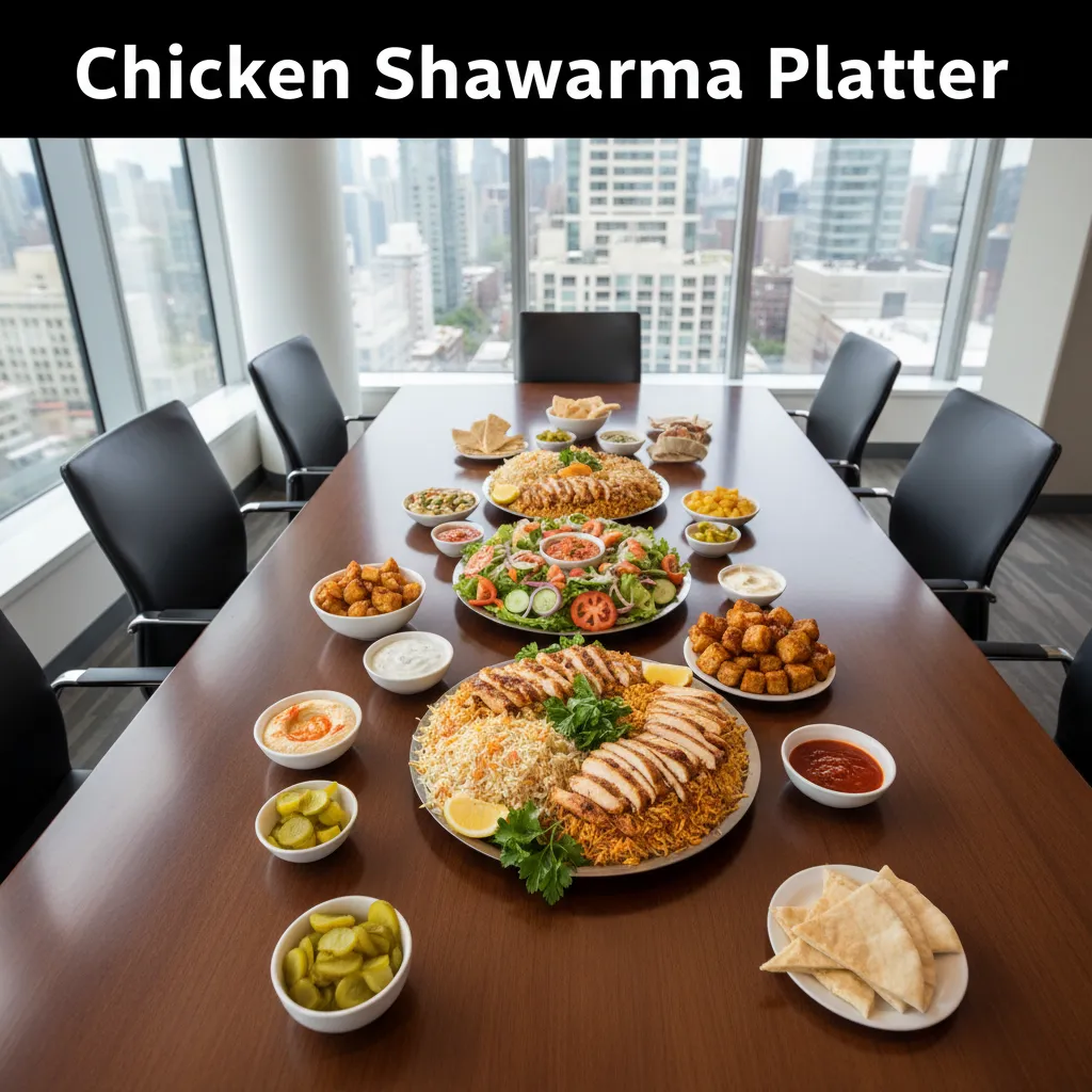Chicken Shawarma Platter: Toronto’s Office Catering Hero