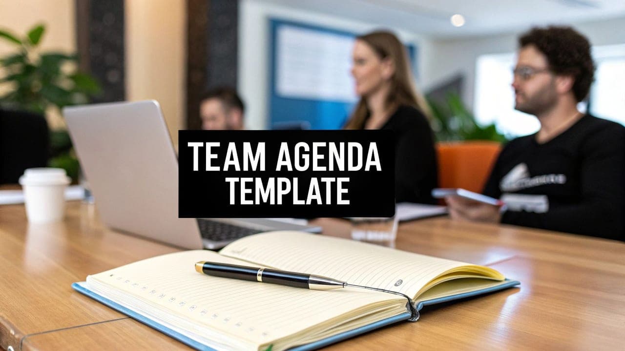 Your Team Meeting Agenda Template to Save Time