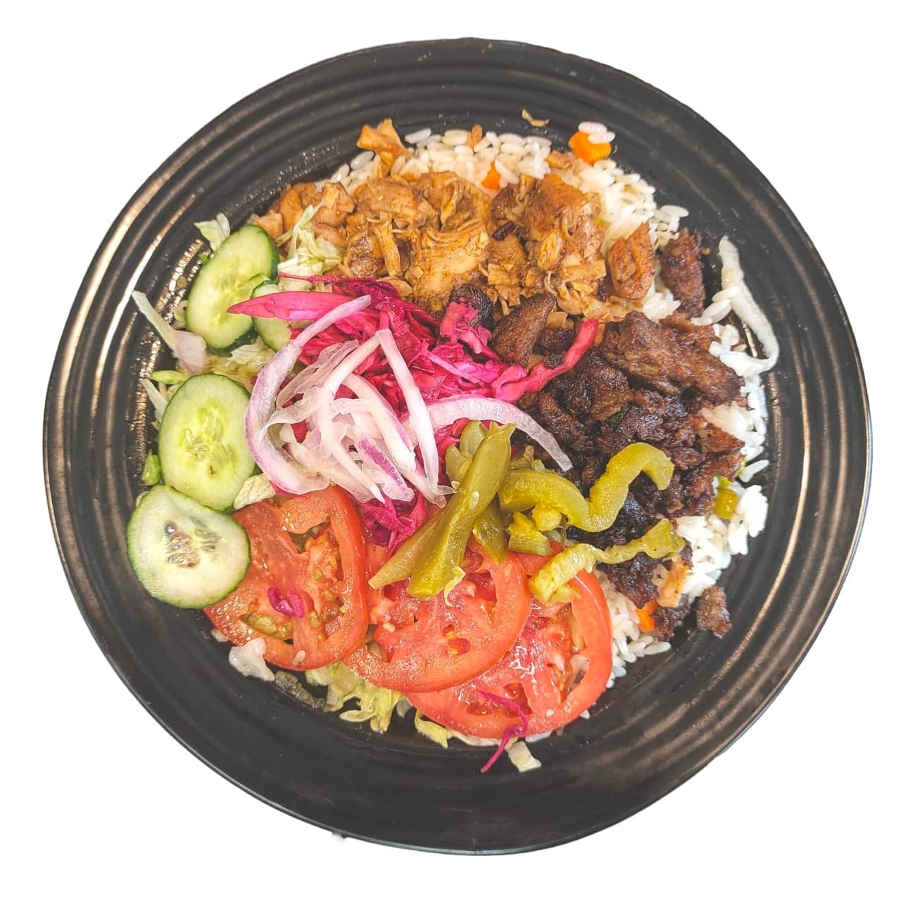 Mix Shawarma Plate (Chicken and Beef) — Shawarma Moose catering